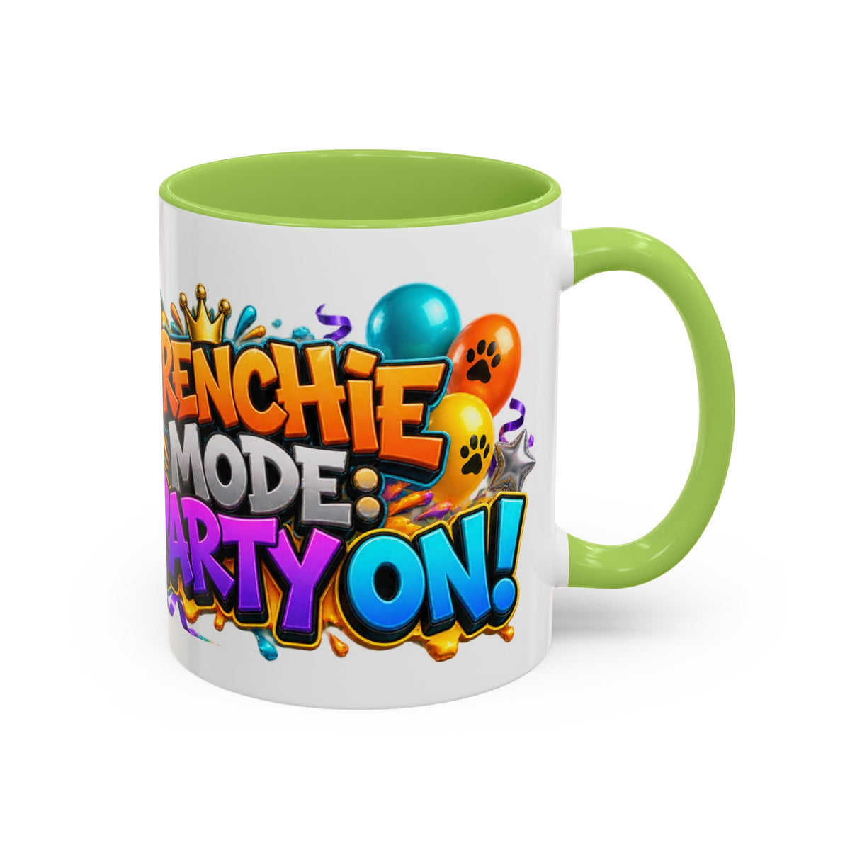Frenchie Mode Party On French Bulldog Birthday White Mug