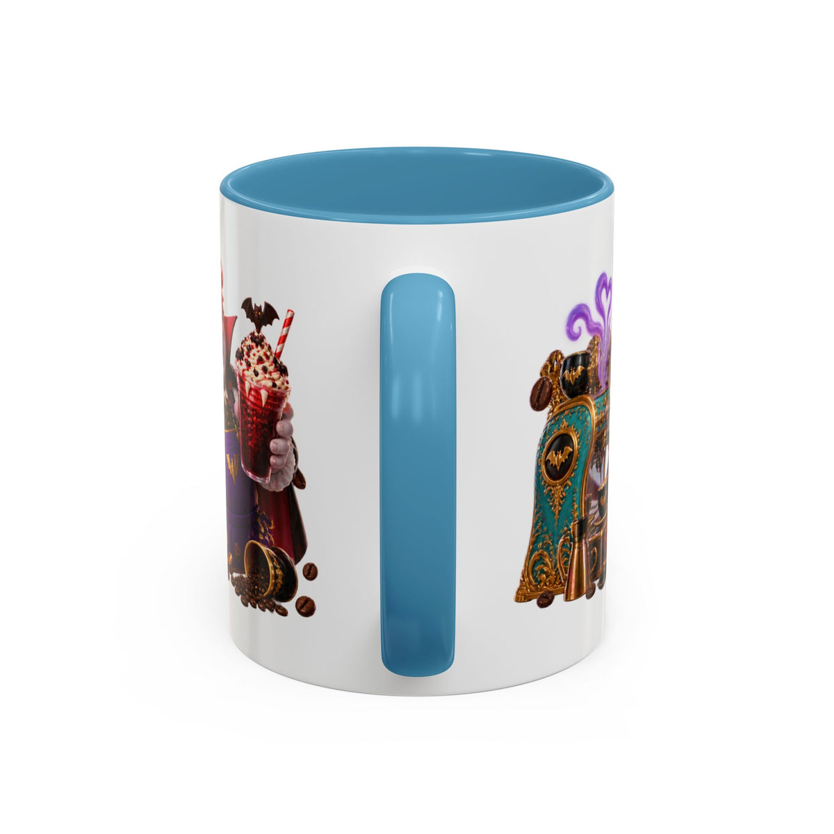 Love at First Bite Vampire Barista Halloween White Mug