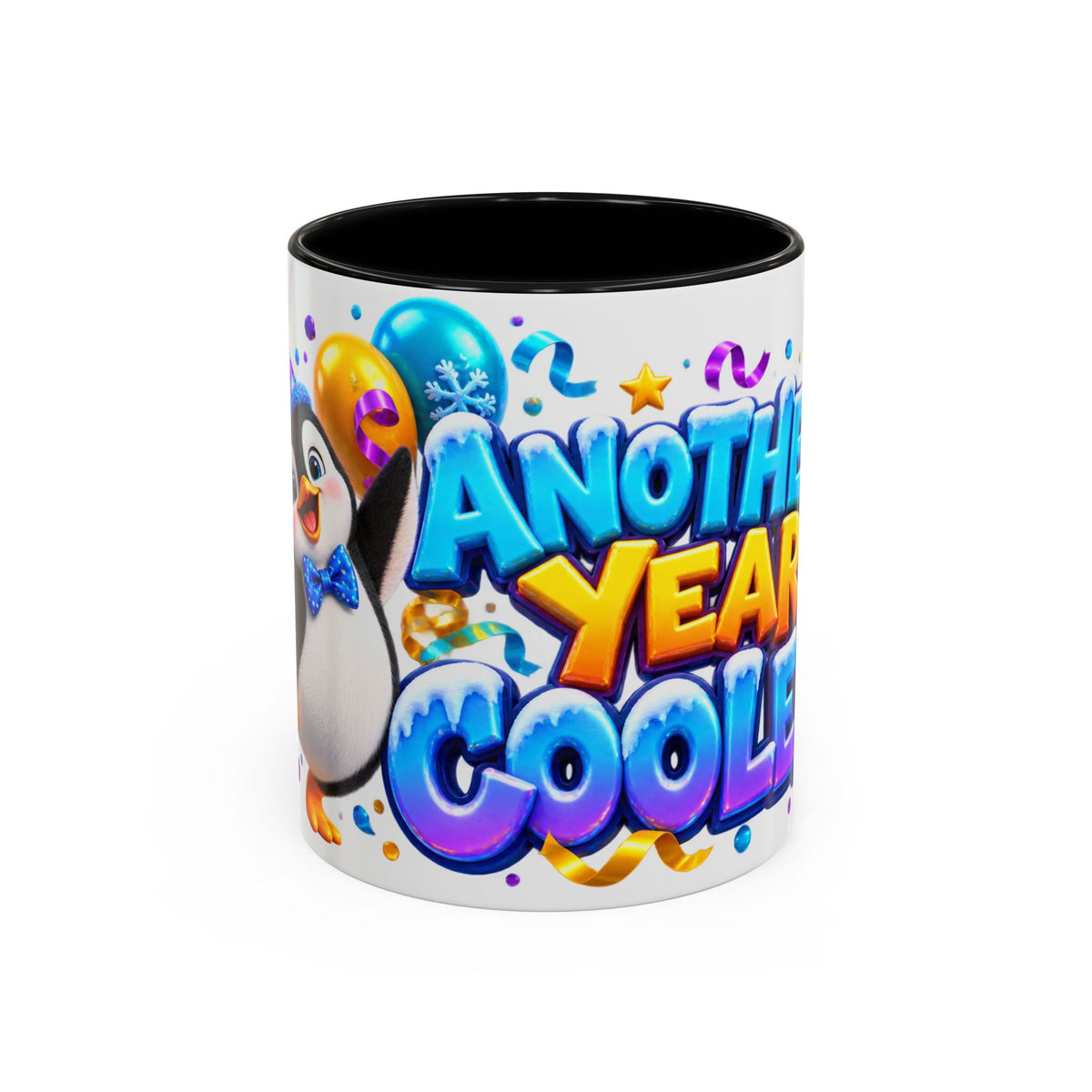 Another Year Cooler Penguin Birthday White Mug