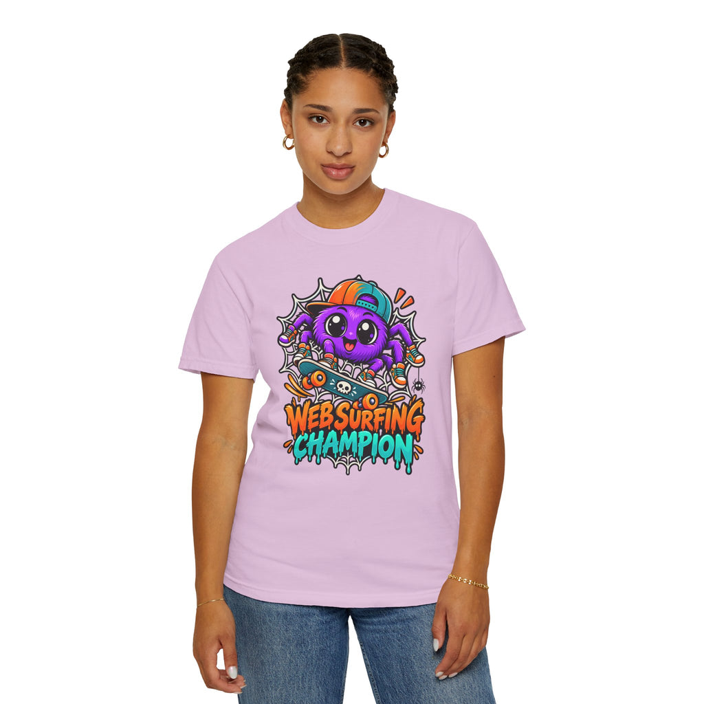 Web Surfing Champion – Cute Halloween Spider T-Shirt