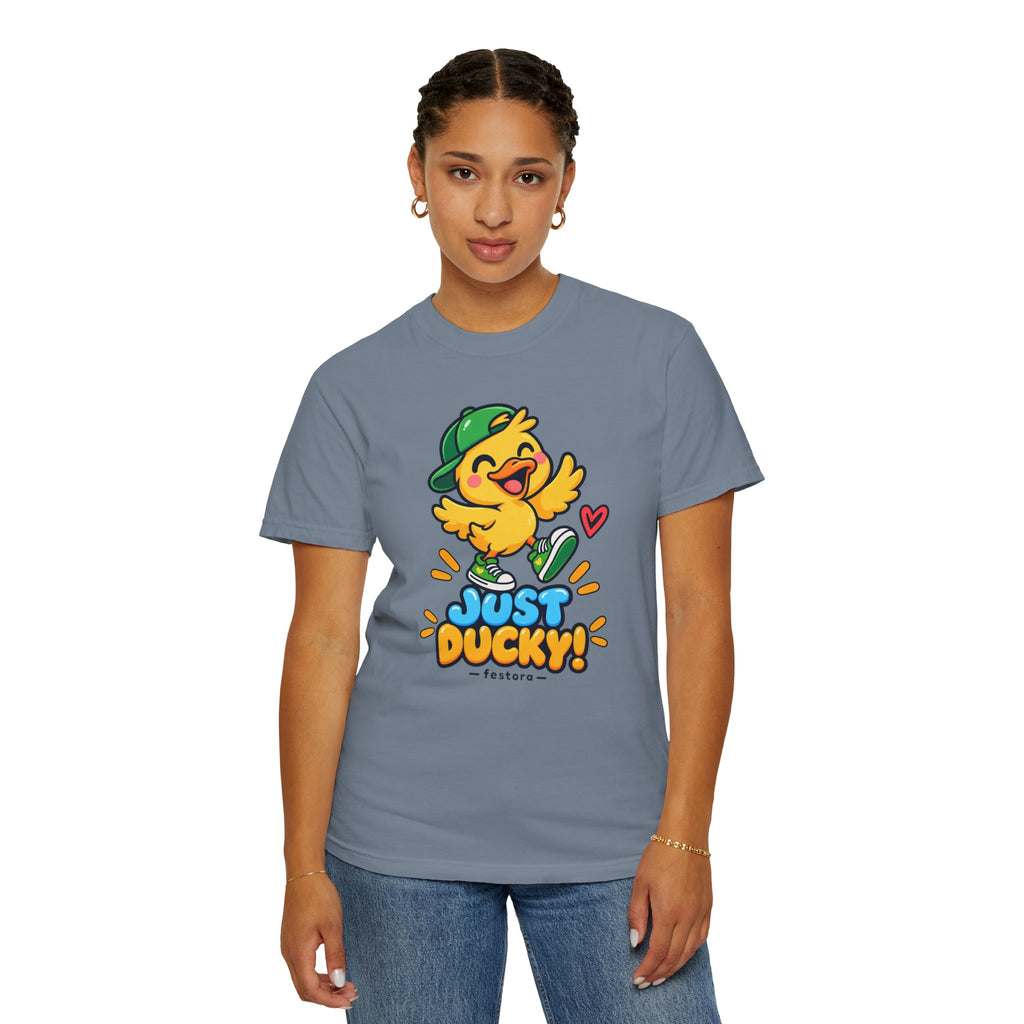 Just Ducky! – Cute Happy Duck Graphic T-Shirt