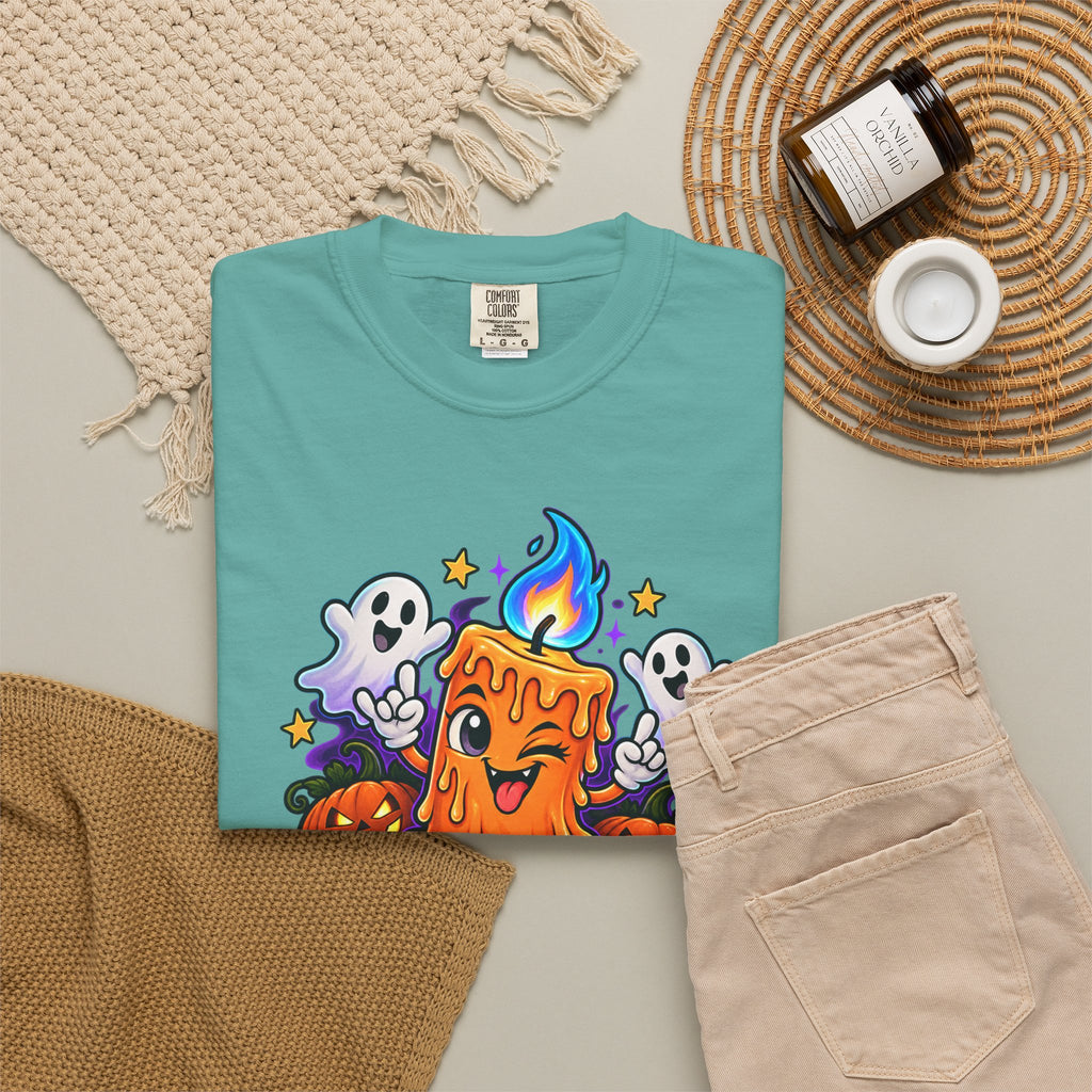 Too Lit to Quit – Funny Halloween Candle T-Shirt