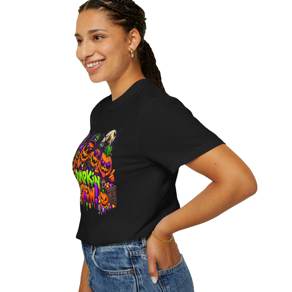 Pumpkin Crew Halloween T-Shirt – Funny Jack O’ Lantern Graphic Tee