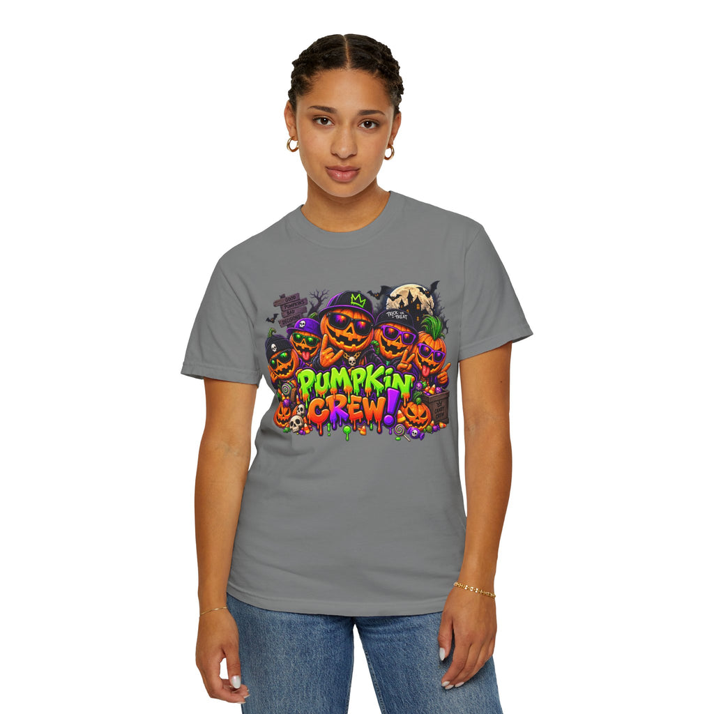 Pumpkin Crew Halloween T-Shirt – Funny Jack O’ Lantern Graphic Tee
