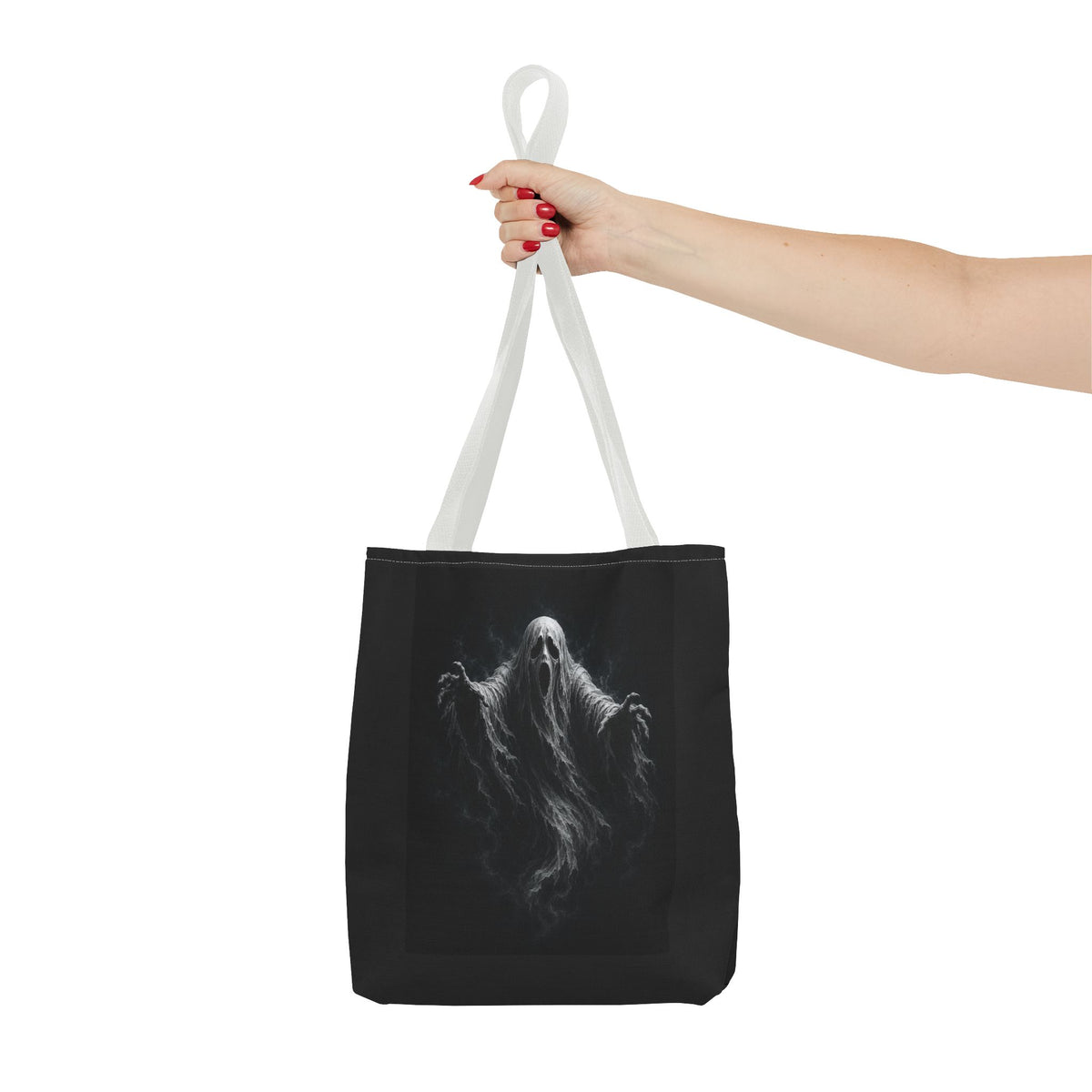 Ghostly Spirit Tote Bag — Spooky Halloween All-Over Print