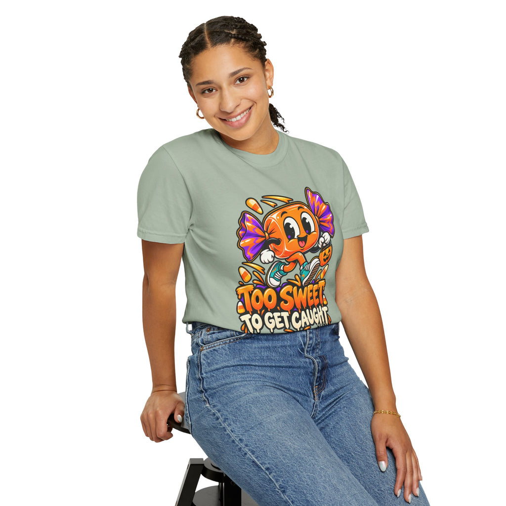 Too Sweet to Get Caught – Cute Halloween Candy T-Shirt