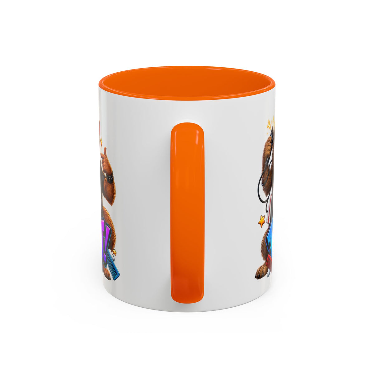 Bad Hair Night Funny Werewolf Barber Halloween White Mug