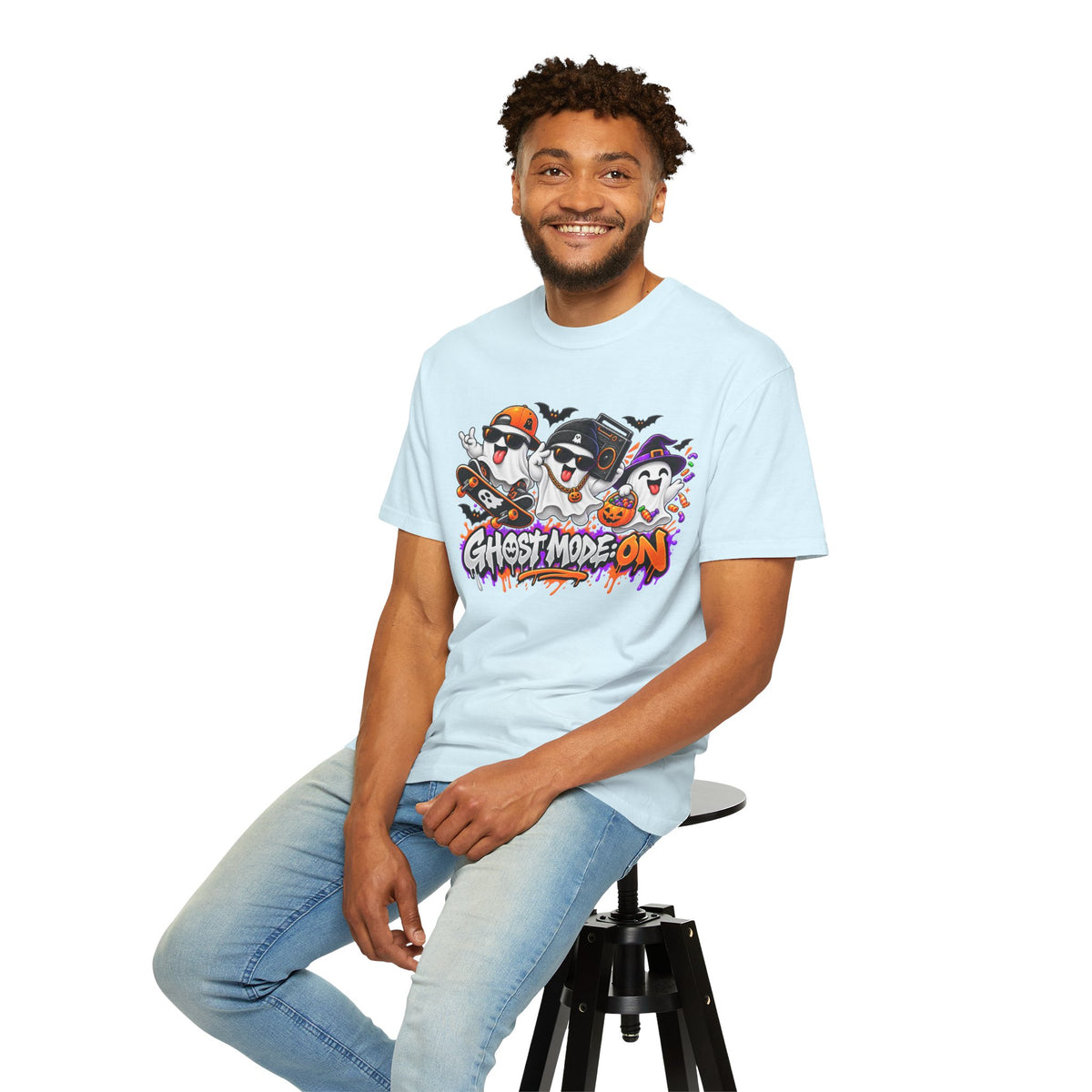 Ghost Mode: ON – Halloween Ghosts Graphic T-Shirt