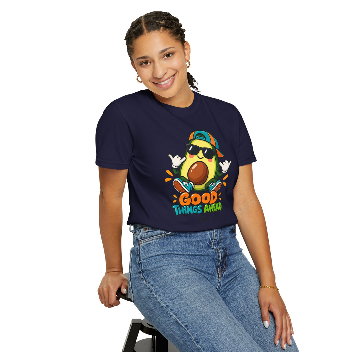 Good Things Ahead Avocado Graphic T-Shirt | Festora Everyday