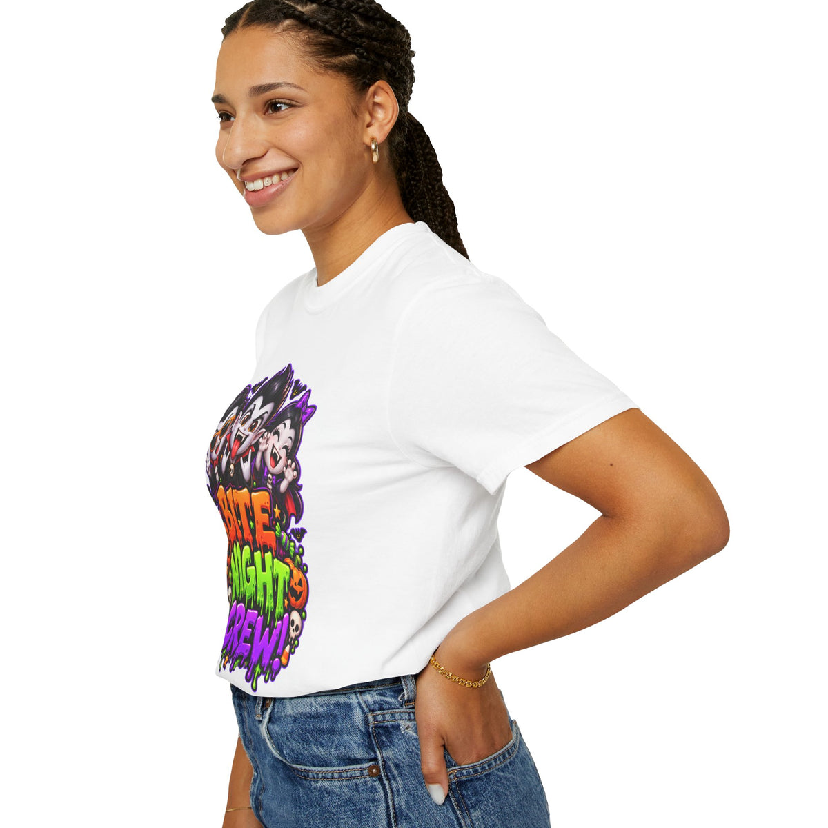 Bite Night Crew Halloween T-Shirt – Funny Vampire Graphic Tee
