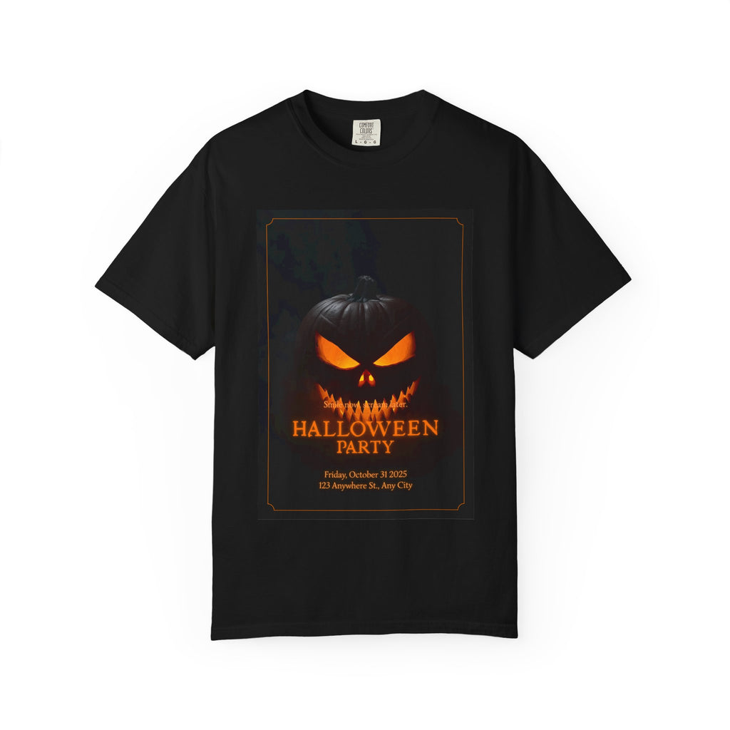 Halloween Party T‑Shirt — Glowing Jack‑O'Lantern Graphic