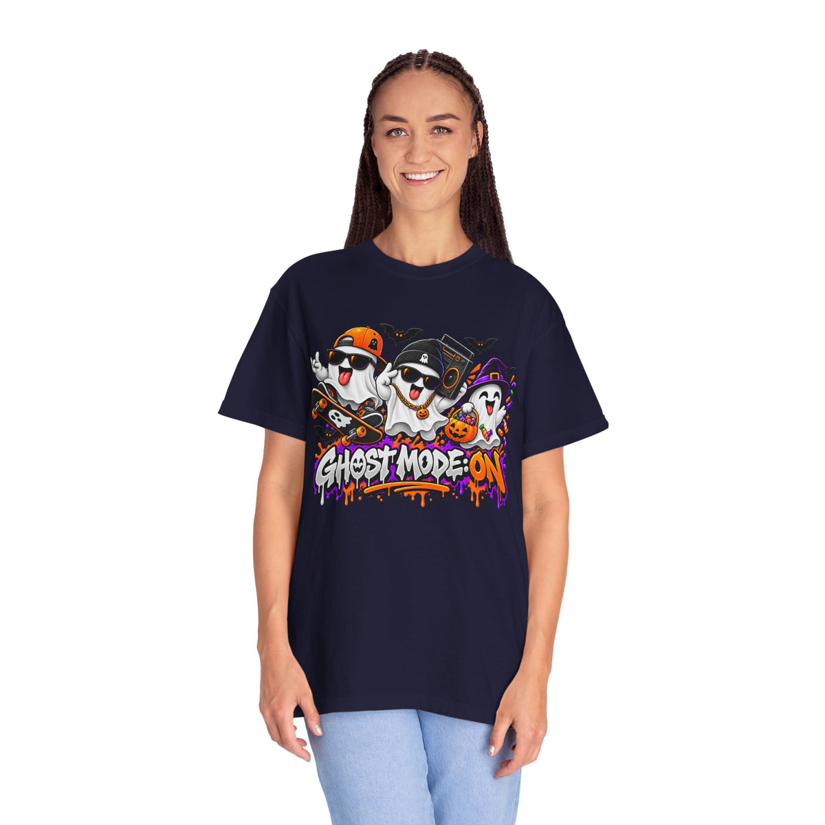 Ghost Mode: ON – Halloween Ghosts Graphic T-Shirt