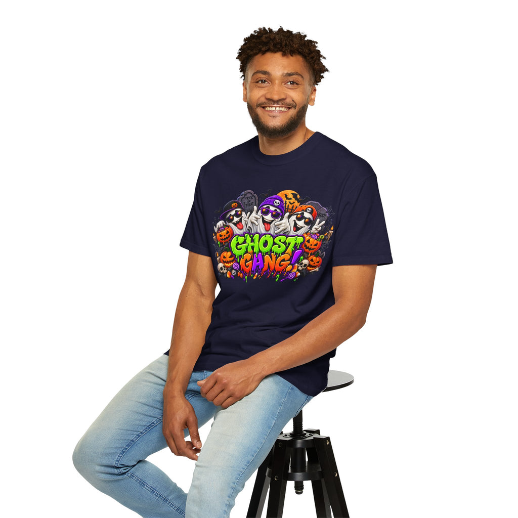 Ghost Gang Halloween T-Shirt – Funny Colorful Ghost Graphic Tee