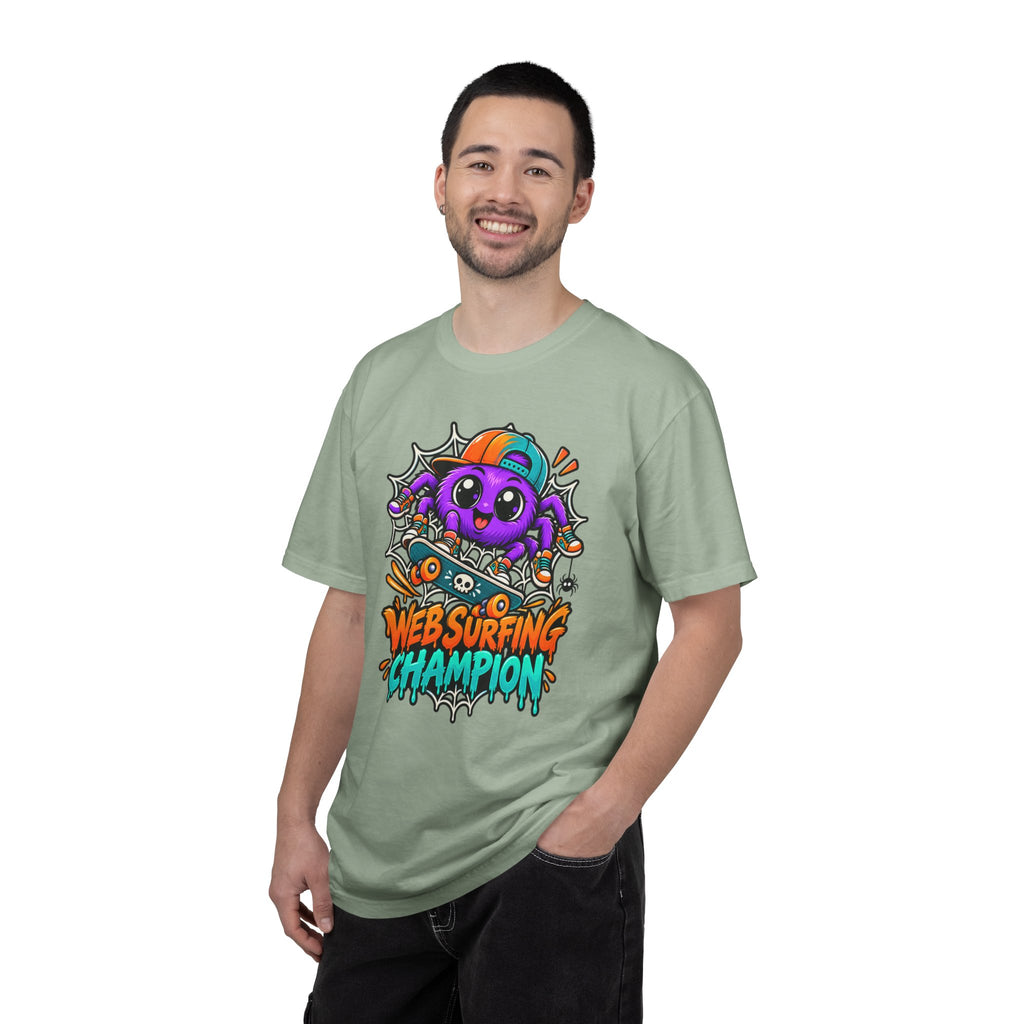 Web Surfing Champion – Cute Halloween Spider T-Shirt