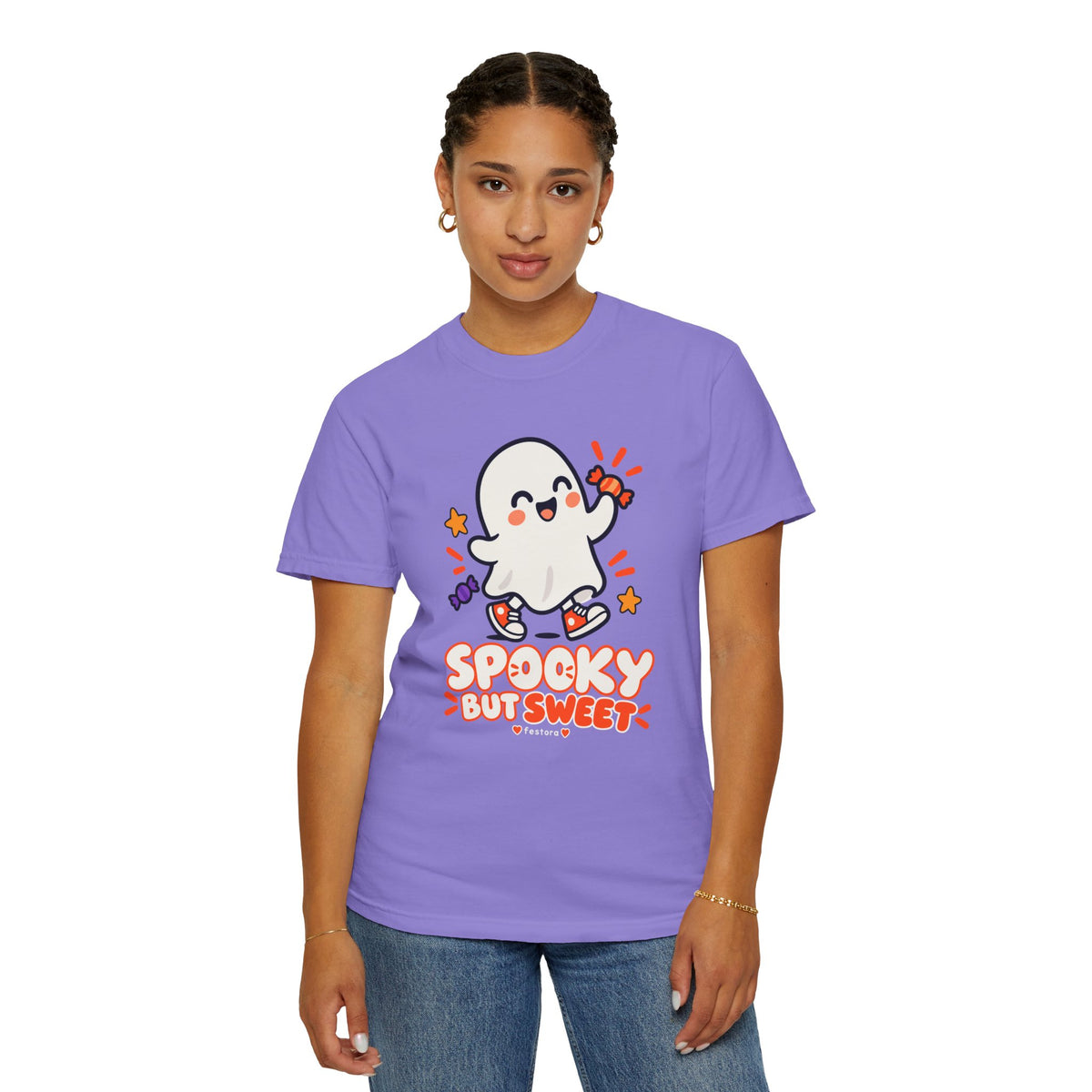 Spooky but Sweet Ghost T-Shirt | Cute Halloween Graphic Tee