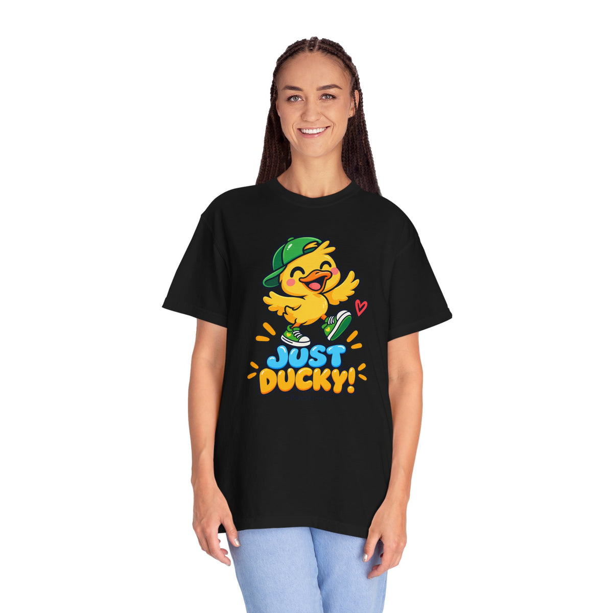 Just Ducky! – Cute Happy Duck Graphic T-Shirt