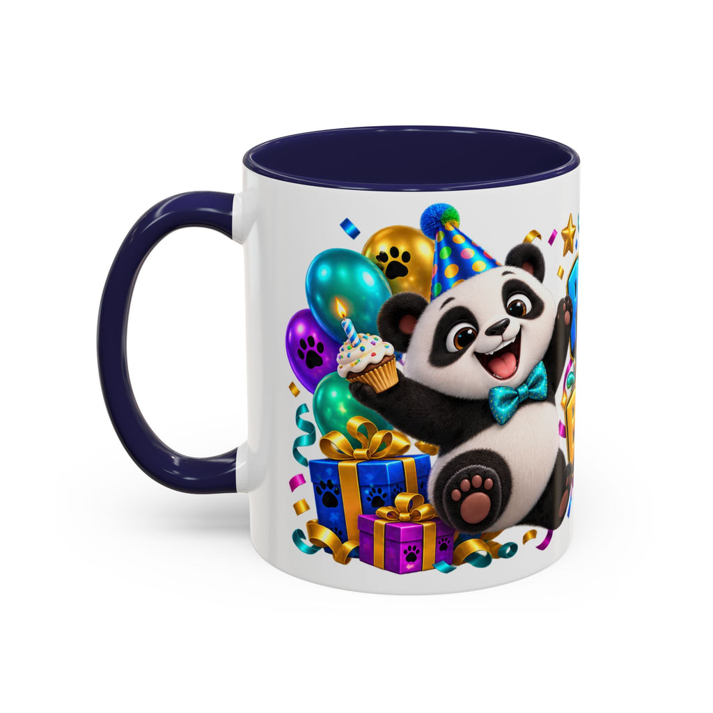 Panda-Monium! It’s Your Birthday White Mug – Cute Panda Birthday Cup, Colorful Fun Party Gift