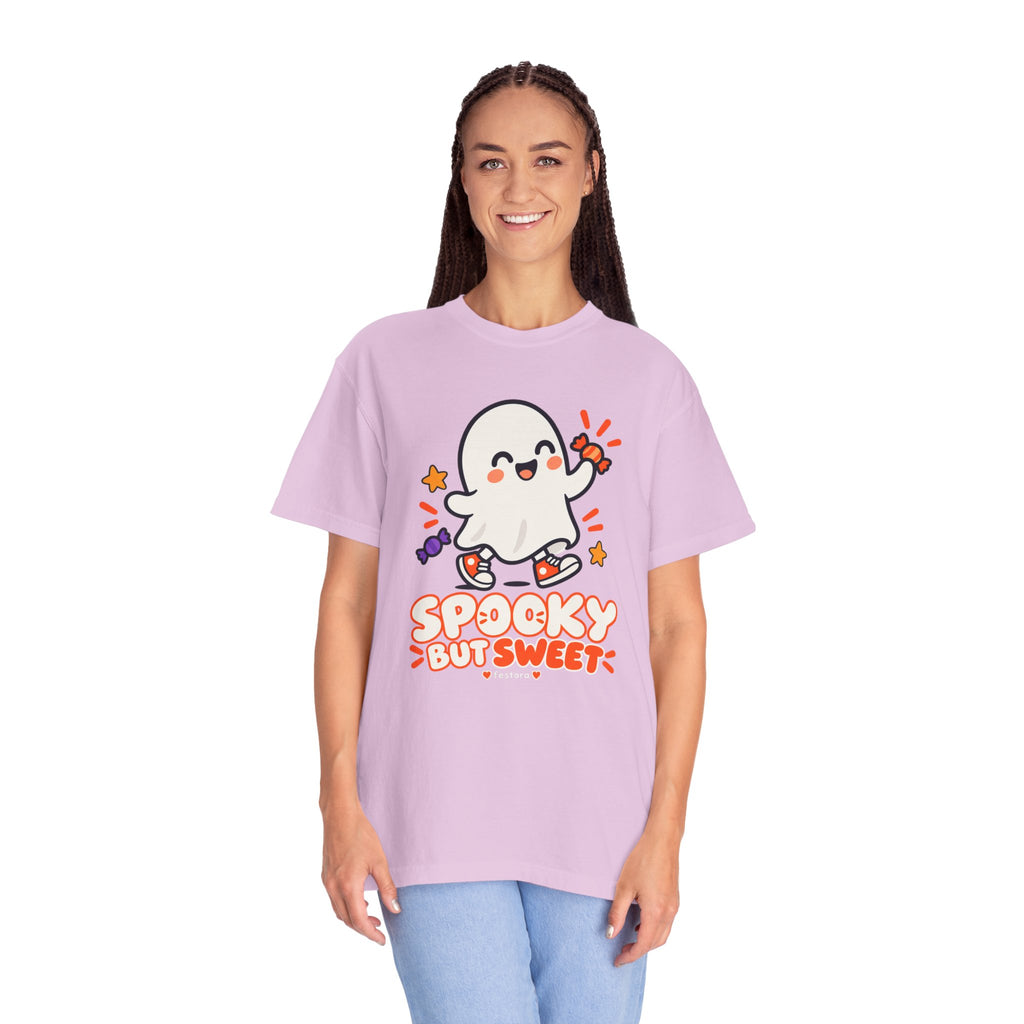 Spooky but Sweet Ghost T-Shirt | Cute Halloween Graphic Tee