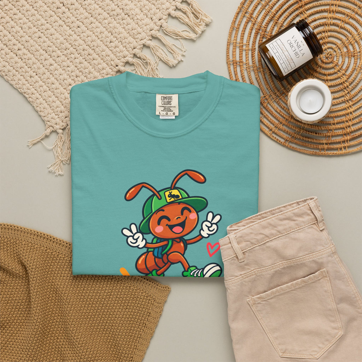 Good Vibes – Happy Ant Graphic T-Shirt