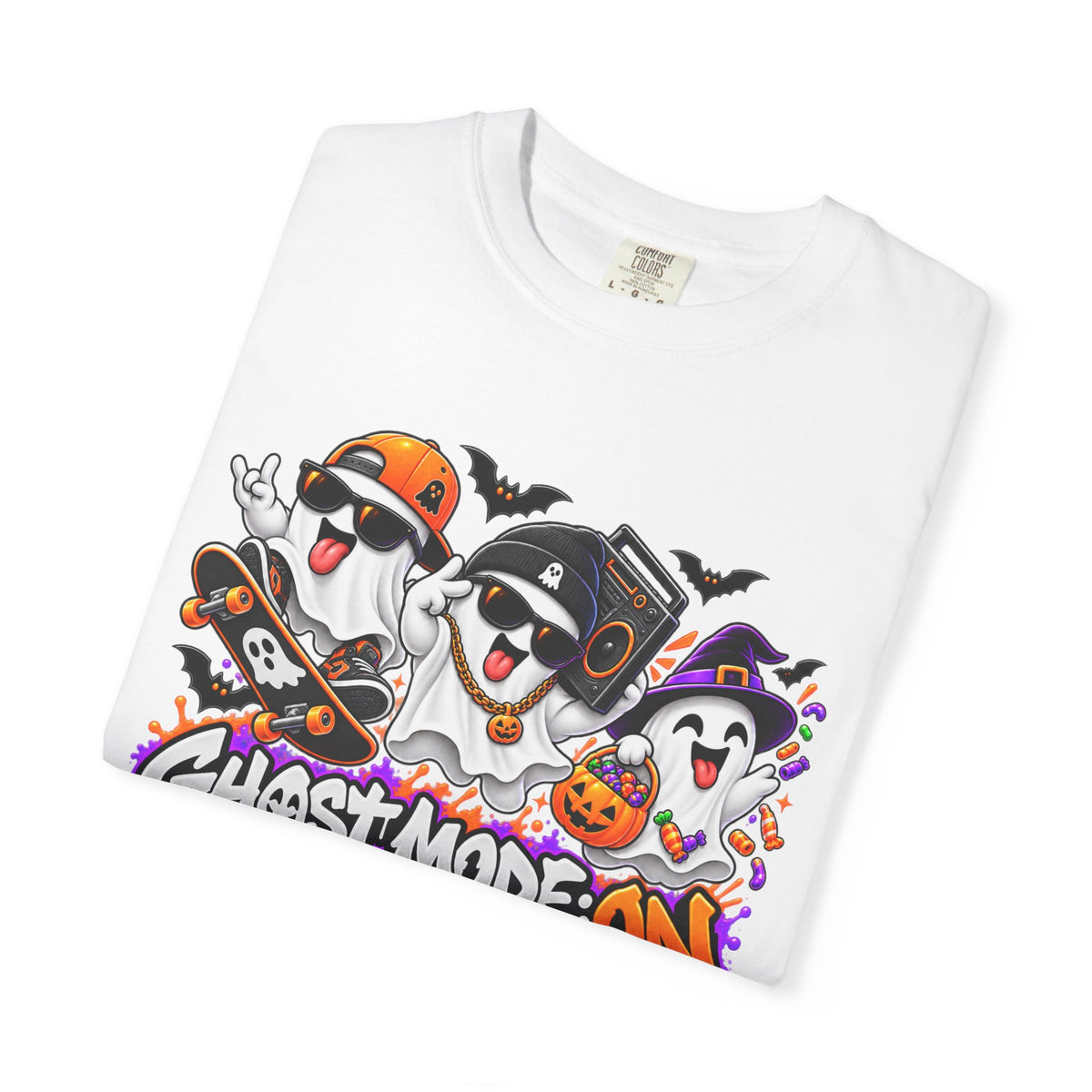 Ghost Mode: ON – Halloween Ghosts Graphic T-Shirt