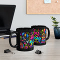 Birthday Mug — Colorful Graffiti Happy Birthday Coffee Cup (11oz)