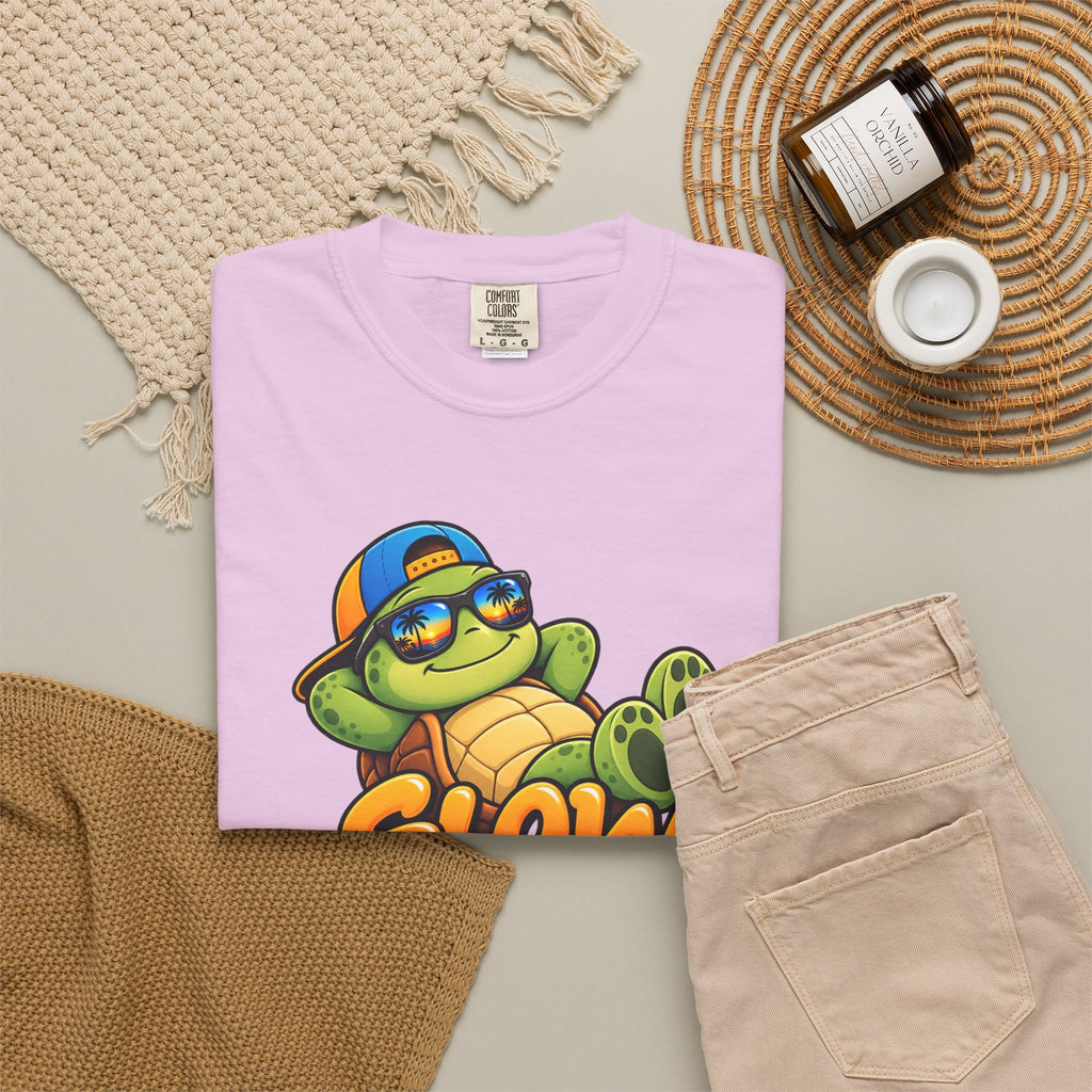 Slow Down, Life Is Good – Turtle Graphic T-Shirt | Festora Everyday
