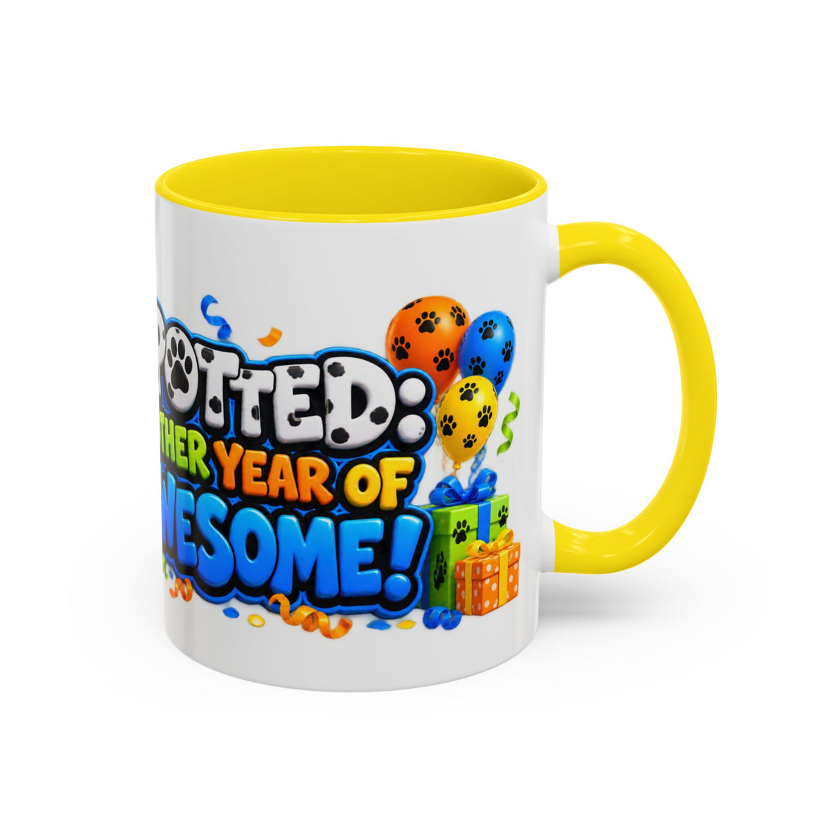 Dalmatian Birthday Mug – Spotted Another Year of Awesome White Coffee Cup