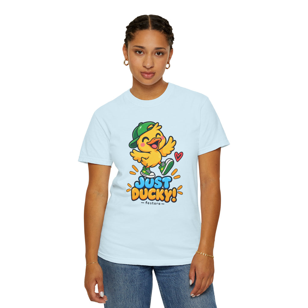 Just Ducky! – Cute Happy Duck Graphic T-Shirt