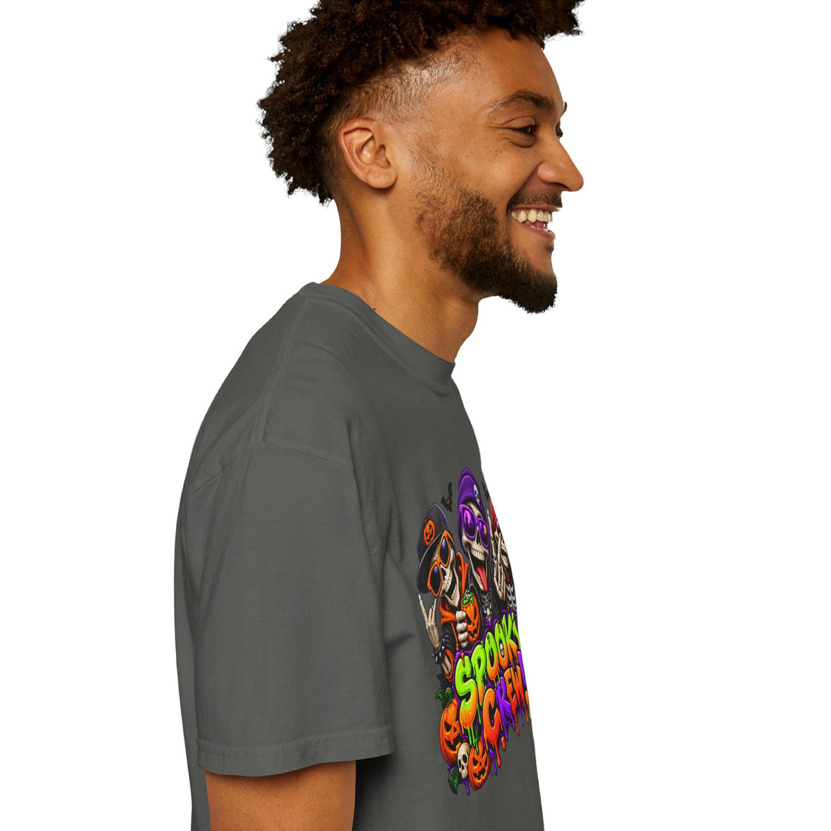 Spooky Crew Halloween T-Shirt – Funny Skeleton Graphic Tee