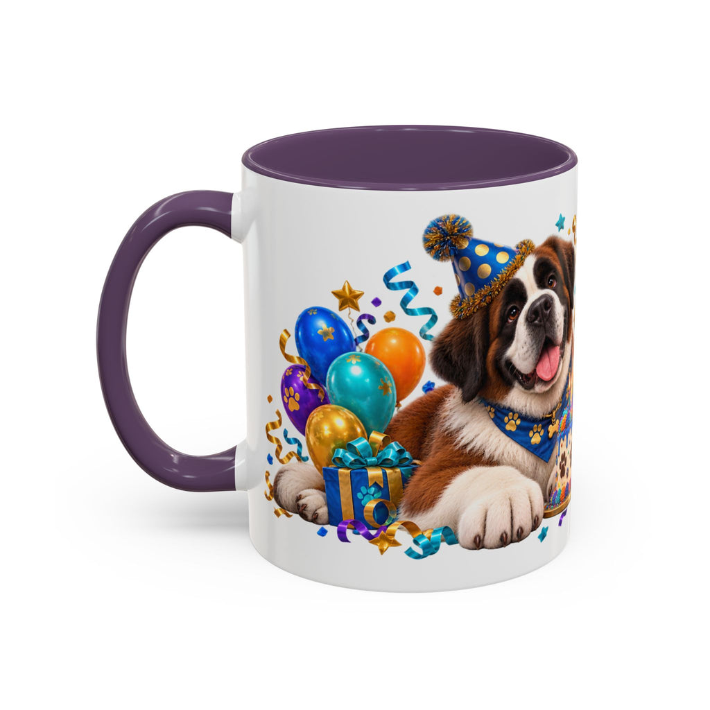 Big Dog Big Wishes Saint Bernard Birthday White Mug
