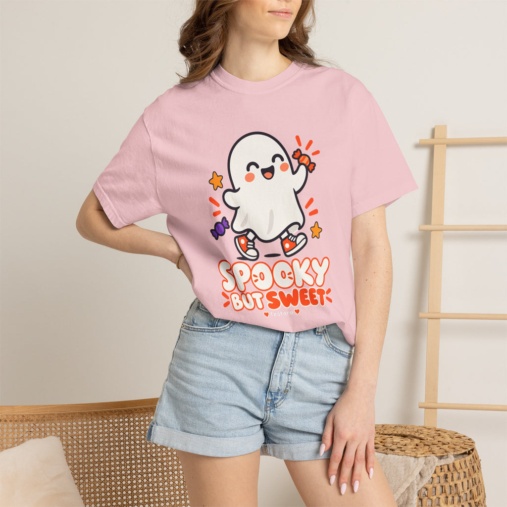 Spooky but Sweet Ghost T-Shirt | Cute Halloween Graphic Tee