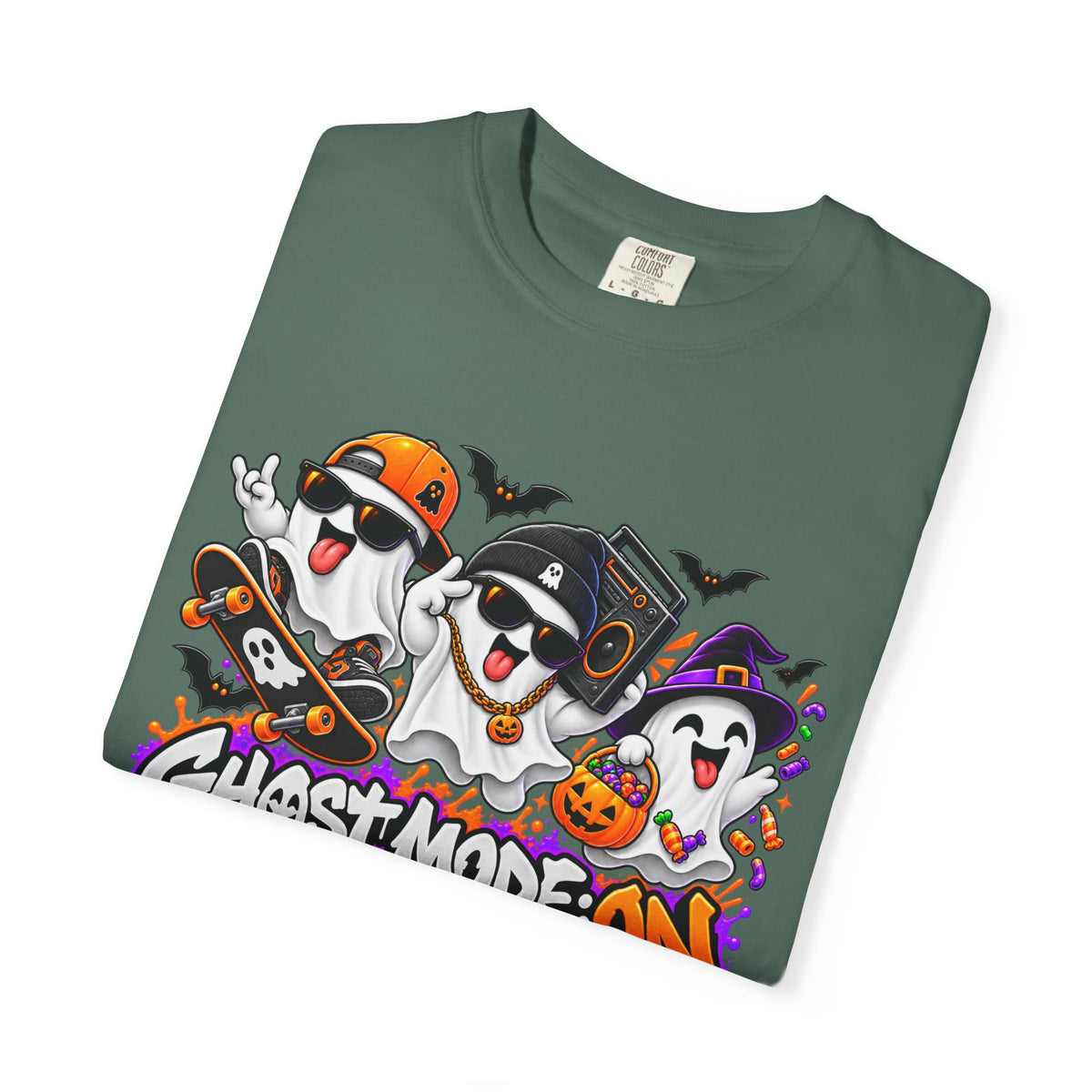 Ghost Mode: ON – Halloween Ghosts Graphic T-Shirt
