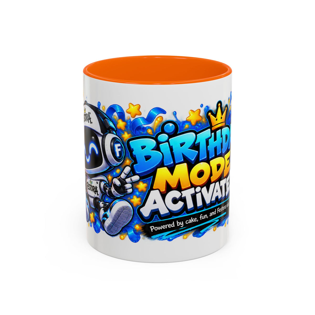 Festora Bot Birthday Mug – Birthday Mode Activated Robot Coffee Cup