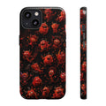 Devil Doodles Phone Case — Cute Red Devil Pattern iPhone Case