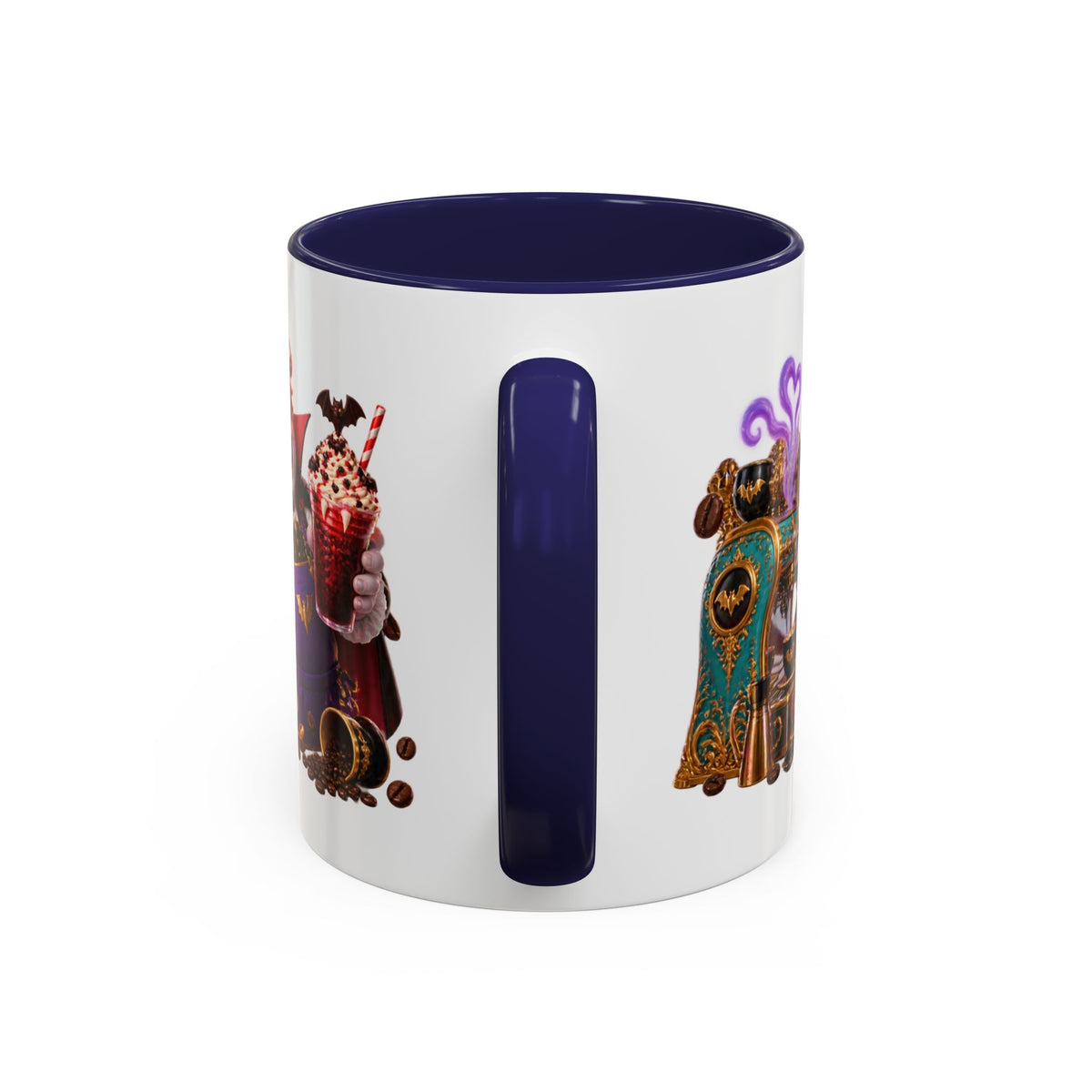 Love at First Bite Vampire Barista Halloween White Mug