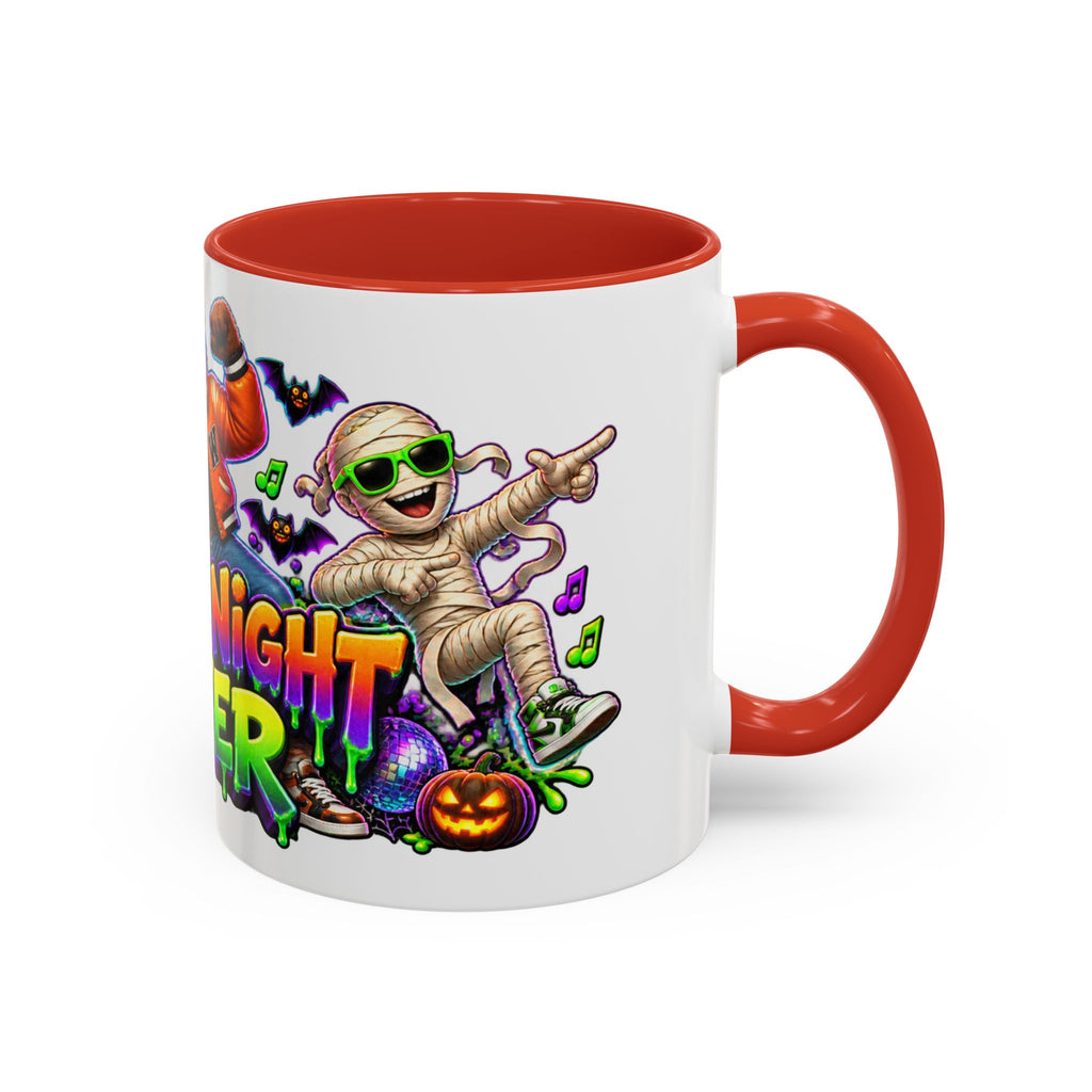 Fright Night Fever Dancing Monsters Halloween White Mug