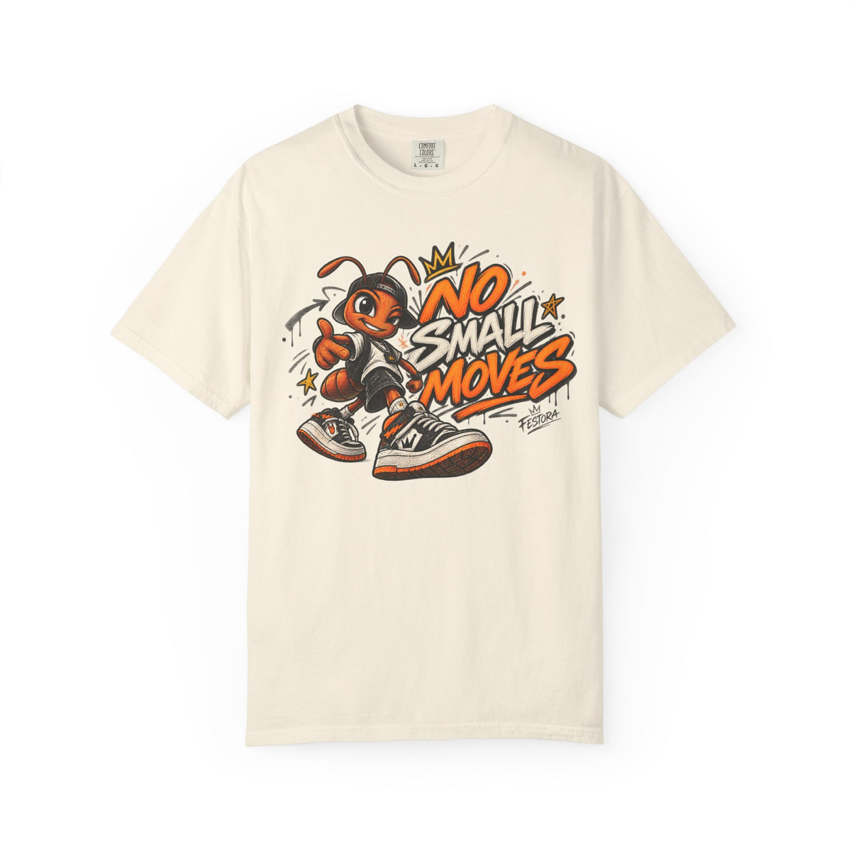 No Small Moves T-Shirt — Retro Sneaker Character Graphic Tee