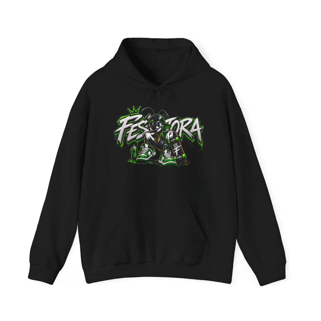 Festora Graphic Hoodie — Neon Streetwear Pullover
