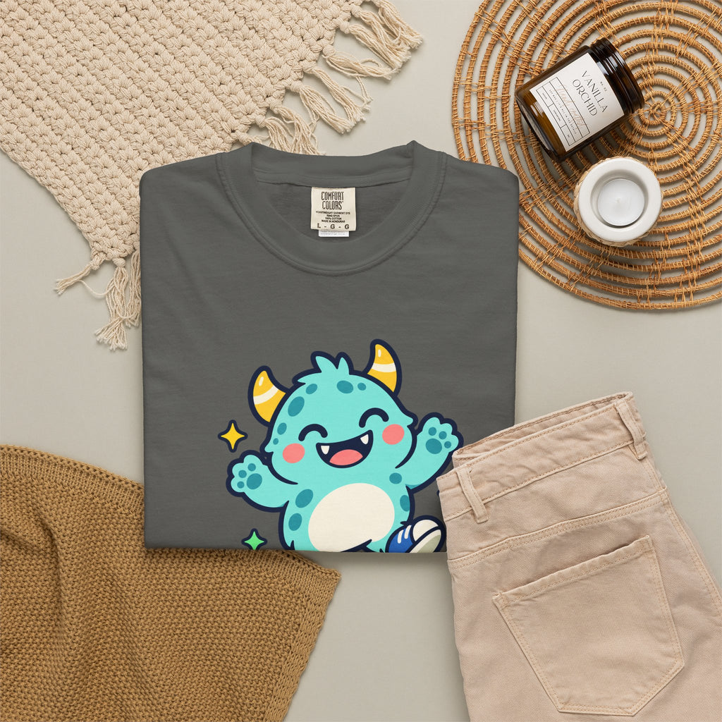 Stay Monster Happy – Cute Monster Graphic T-Shirt