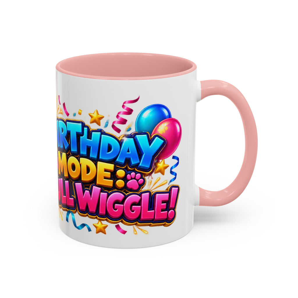 Birthday Mode Full Wiggle Corgi White Mug