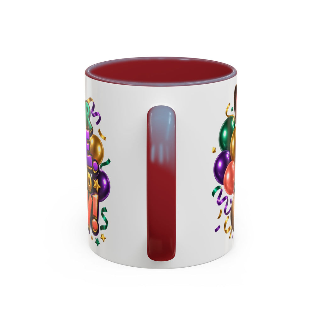 Built for Cake Born to Party French Bulldog White Mug
