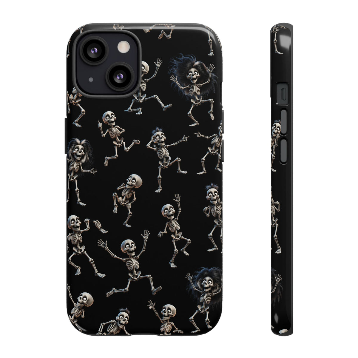 Dancing Skeleton Phone Case — Halloween Gothic Protective Cover
