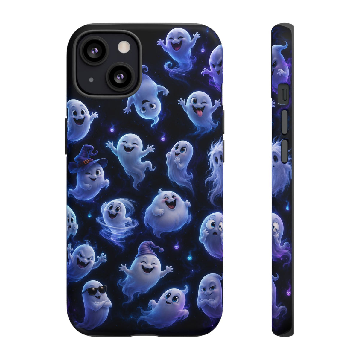 Ghost Pattern Tough Case — Cute Blue Ghosts Phone Case