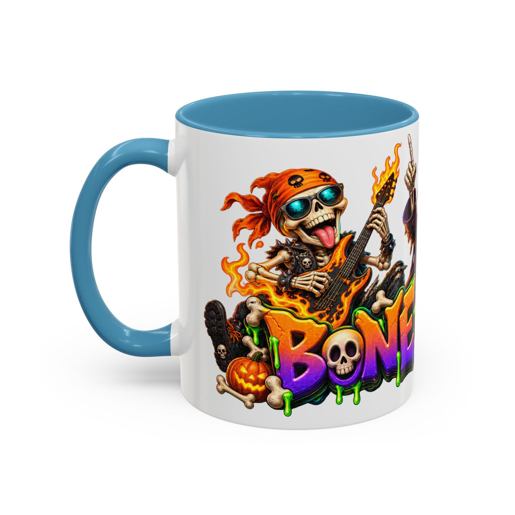 Bone to Be Wild Skeleton Crew Halloween White Mug