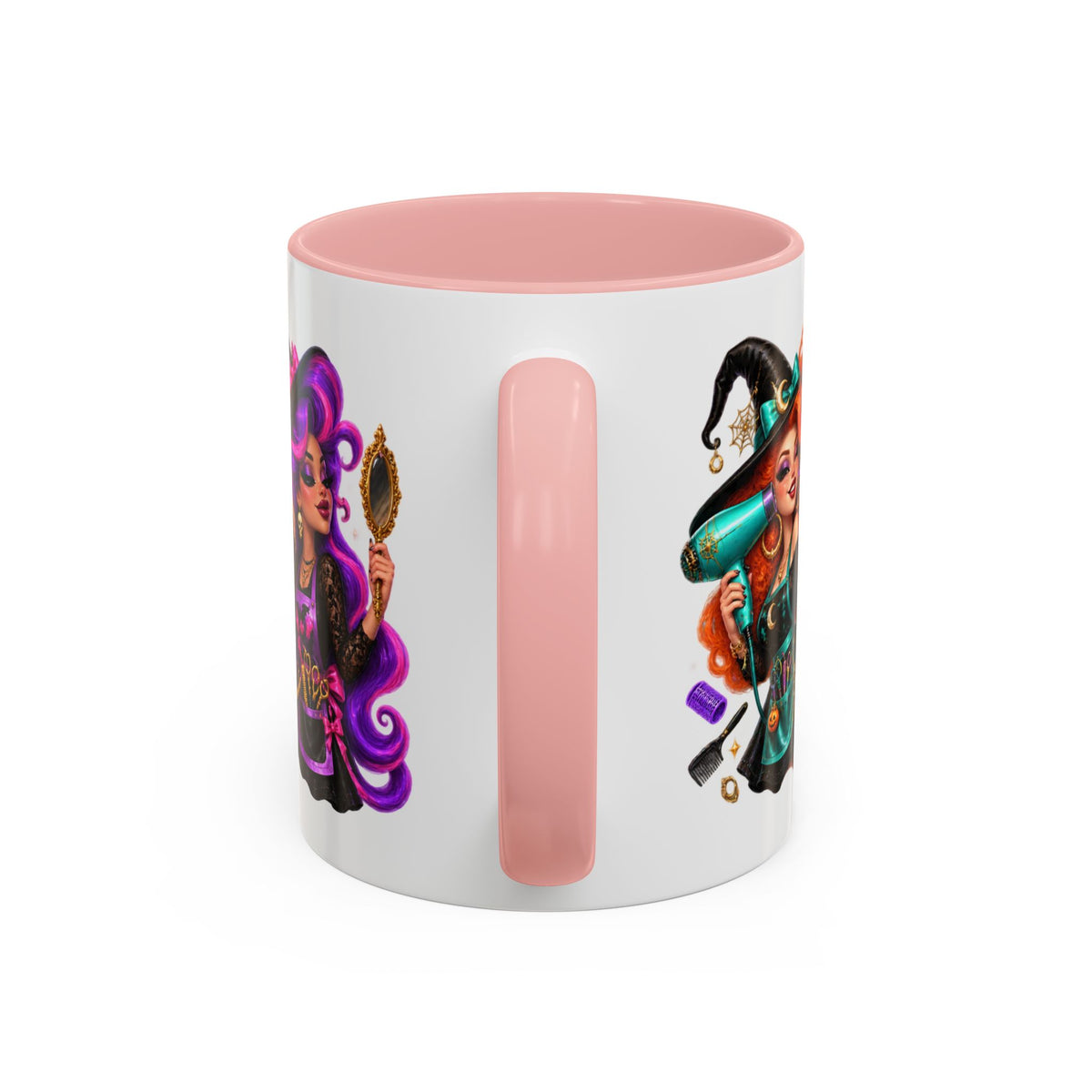 Bad Hair Witch Please Halloween Hairstylist White Mug
