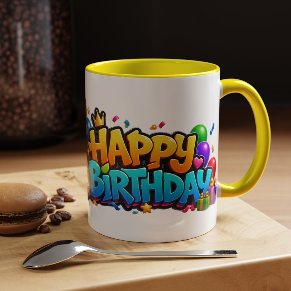 Gorilla Happy Birthday Mug - Colorful 3D Celebration Design