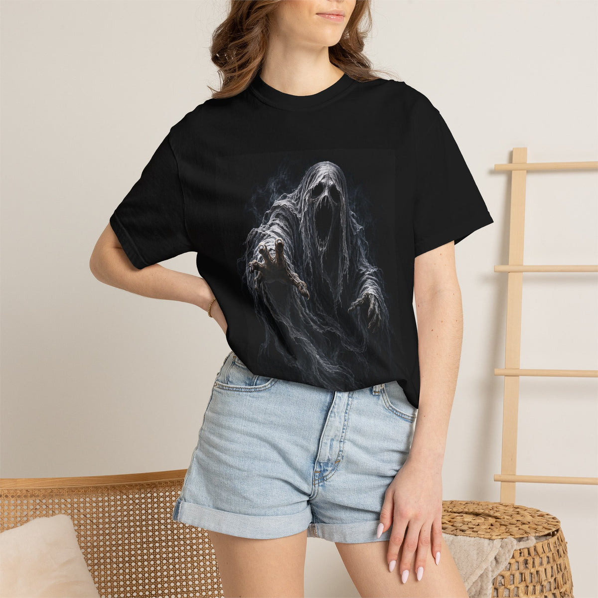Ghostly Apparition T-Shirt — Haunted Spirit Graphic Tee