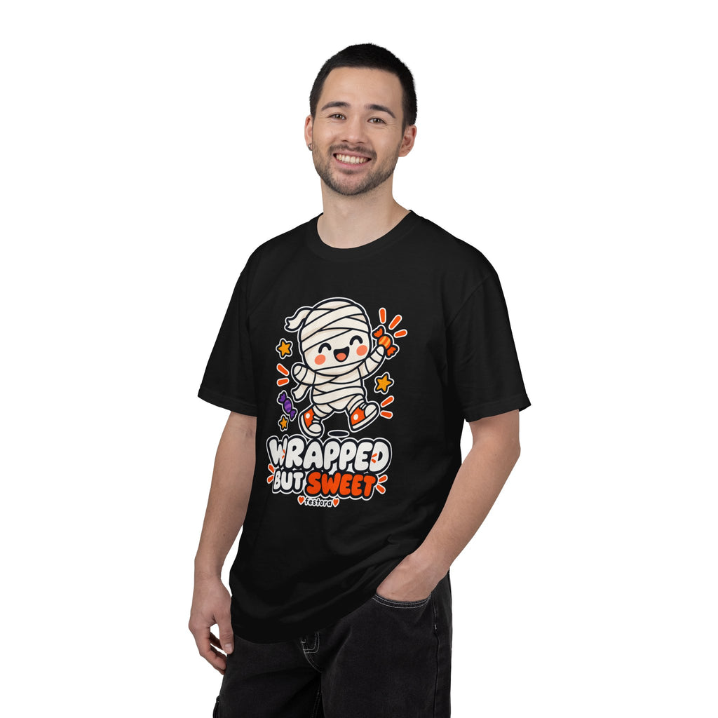 Wrapped but Sweet Halloween T-Shirt | Cute Mummy Graphic Tee