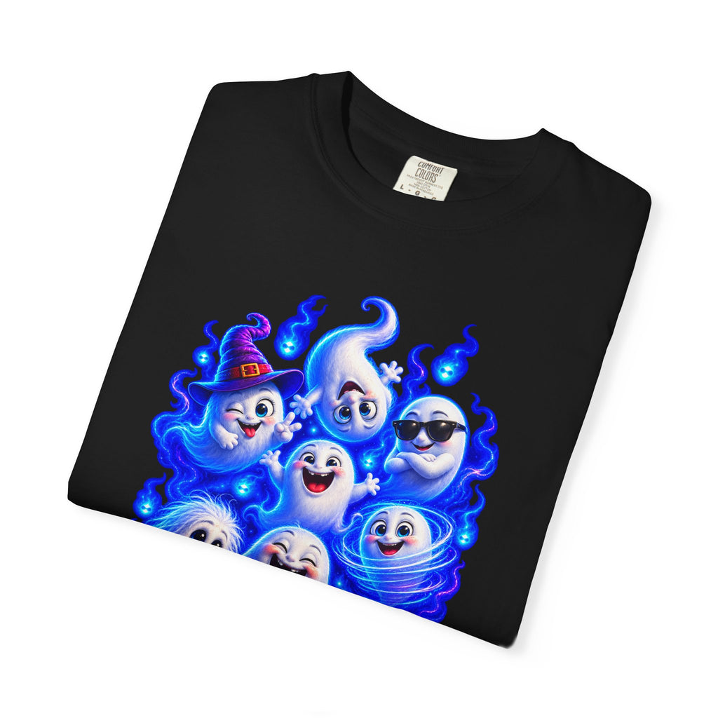 Ghost Squad T‑Shirt — Cute Blue Spirits Halloween Tee