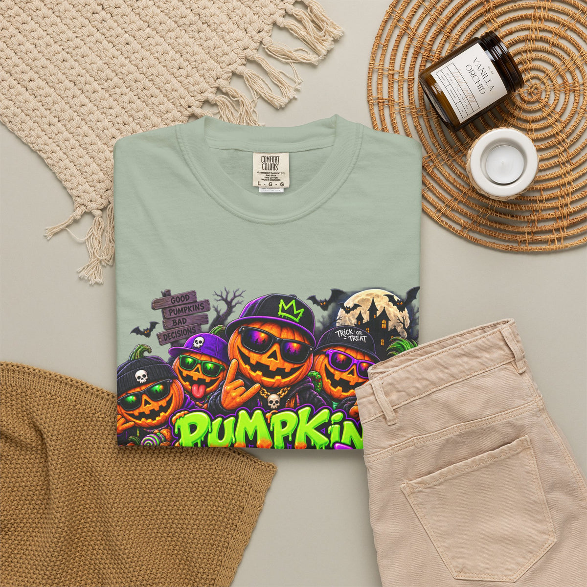 Pumpkin Crew Halloween T-Shirt – Funny Jack O’ Lantern Graphic Tee